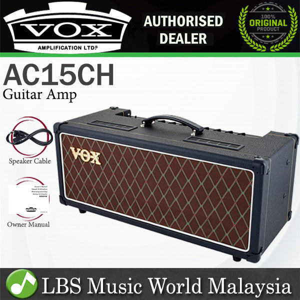 Vox AC15CH 15 Watt 2 Channel Combo Tube Guitar Amp Amplifier Head with Tremolo