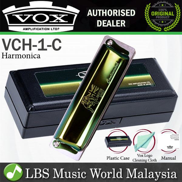 [Not Available] Vox VCH-1 Continental Type 1 Ampliphonic Harmonica Britrish Racing Green Key of C (VCH1)