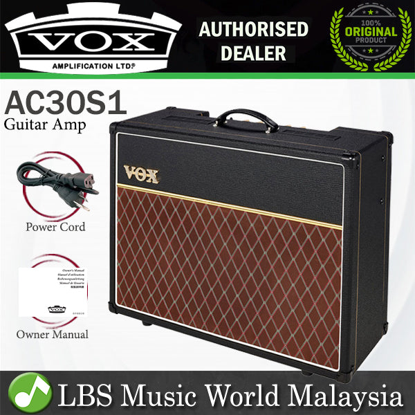 Vox AC30S1 30 Watt 1 Channel 1x12 All Tube Guitar Combo Amp Amplifier with DIgital Reverb (AC 30S1)