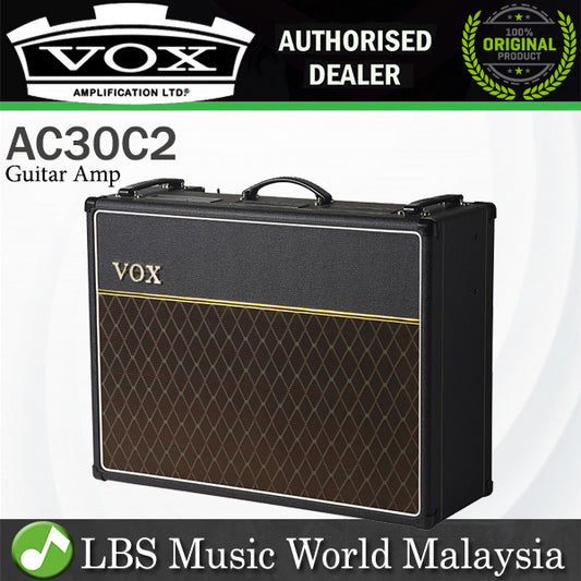 Vox AC30C2 30 Watt 2 Channel All Tube 2x12 Guitar Combo Amp Amplifier with Tremolo