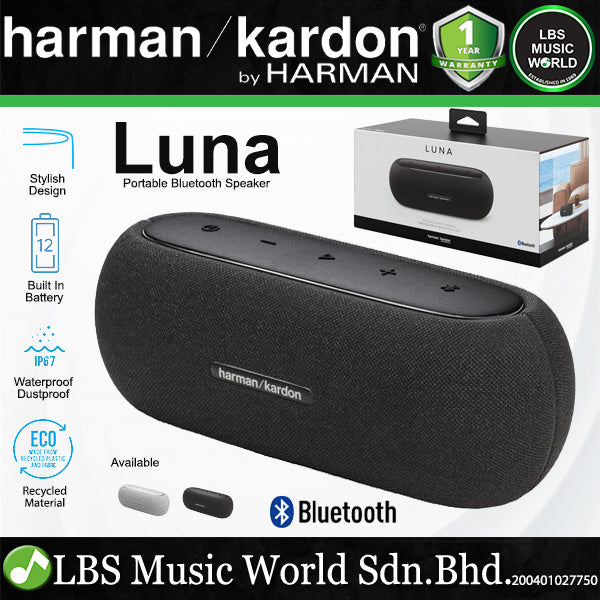 Harman Kardon Luna 2 Way Portable Bluetooth Waterproof Speaker with Built in Battery