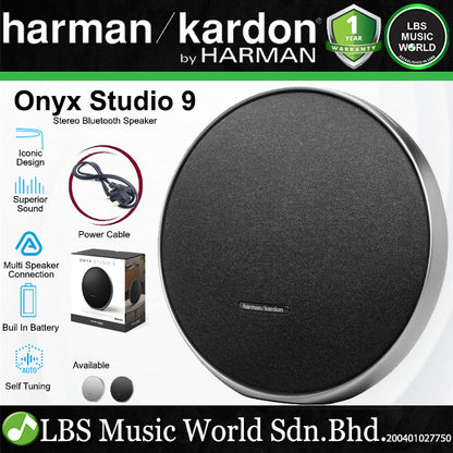 Harman Kardon Onyx Studio 9 Portable Stereo Bluetooth Home Speaker with Built in Battery