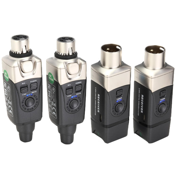 Xvive U3D Dual Set XLR Plug On Stereo Microphone Wireless System