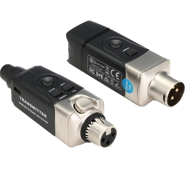 Xvive U3D Dual Set XLR Plug On Stereo Microphone Wireless System