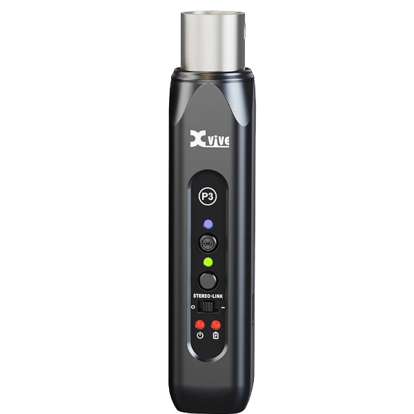 Xvive P3 Bluetooth Wireless Receiver for Mixers and Active PA Speakers with Rechargeable Battery