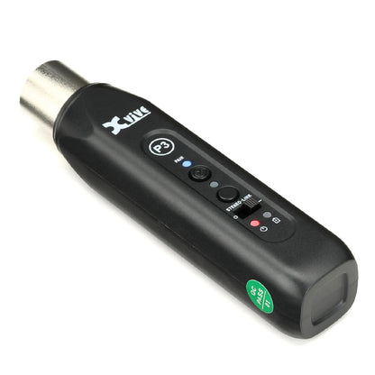 Xvive P3 Bluetooth Wireless Receiver for Mixers and Active PA Speakers with Rechargeable Battery