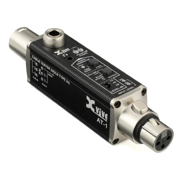 Xvive AT-1 Portable Audio Tester XLR Male and Female with Carrying Bag (AT1 AT 1)