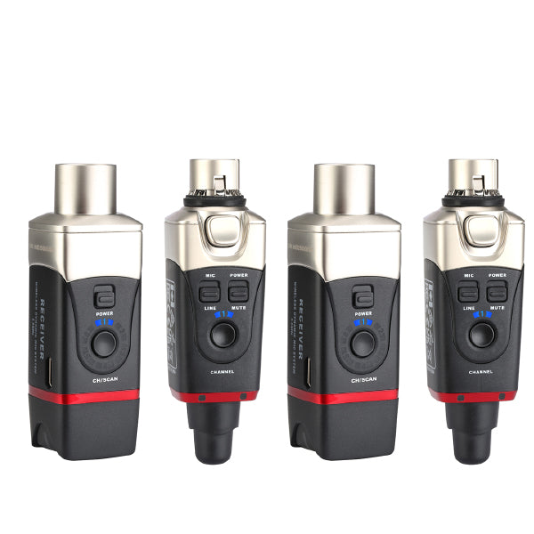 Xvive U35D Dual Plug On Wireless Microphone System for Dynamic Microphone