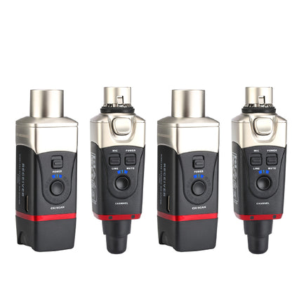 Xvive U35D Dual Plug On Wireless Microphone System for Dynamic Microphone