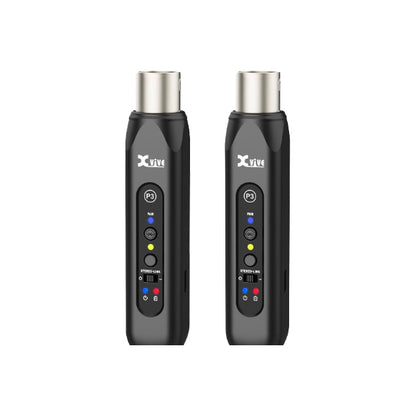 Xvive P3D Rechargeable Bluetooth Wireless Audio Receiver for Mixer and Active PA Speaker - Pair