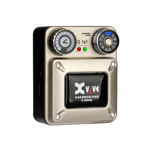 Xvive U45R Wireless In-ear Monitoring Receiver 5.8GHz Low Latency High Fidelity and Long Battery Life