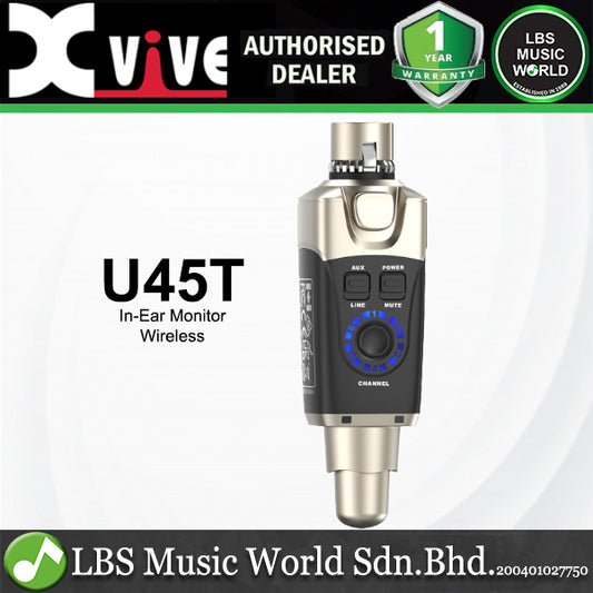 Xvive U45T Wireless In-ear Monitoring Transmitter 5.8GHz Low Latency High Fidelity and Multi Channel Support