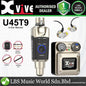 Xvive U45T9 Wireless In-ear Monitoring System 5.8GHz with Transmitter Receiver Earphones and Carry Case