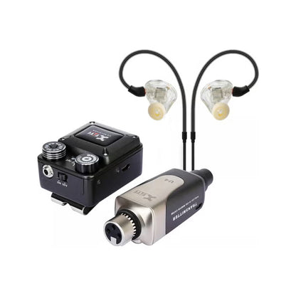 Xvive U4T9 2.4GHz Wireless In-Ear Monitoring System with Plug-On Transmitter Receiver and T9 In-Ear Monitors