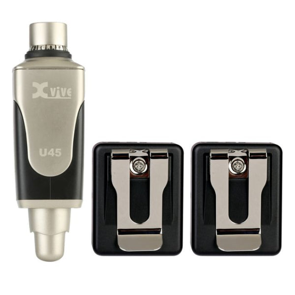 Xvive U45R2 Wireless In Ear Monitoring System 1 Plug-on Transmitter and 2 Bodypack Receivers - 5.8GHz