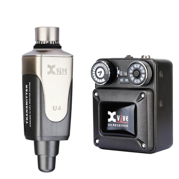 Xvive U4T9 2.4GHz Wireless In-Ear Monitoring System with Plug-On Transmitter Receiver and T9 In-Ear Monitors