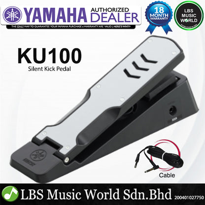 Yamaha KU100 Silent Kick Pedal for Quiet Practice Compatible to Most DTX Series