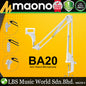 Maono BA20 Microphone Suspension Boom Scissor Arm Stand with Holder Clamp
