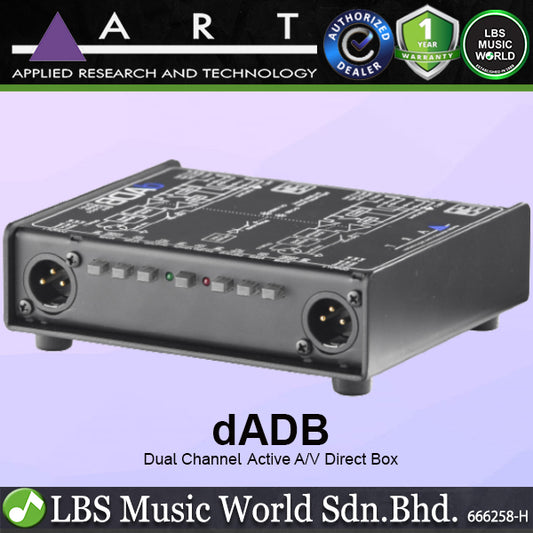 ART Pro Audio dADB Dual Active Direct Box with Phase Invert and High Pass Filter