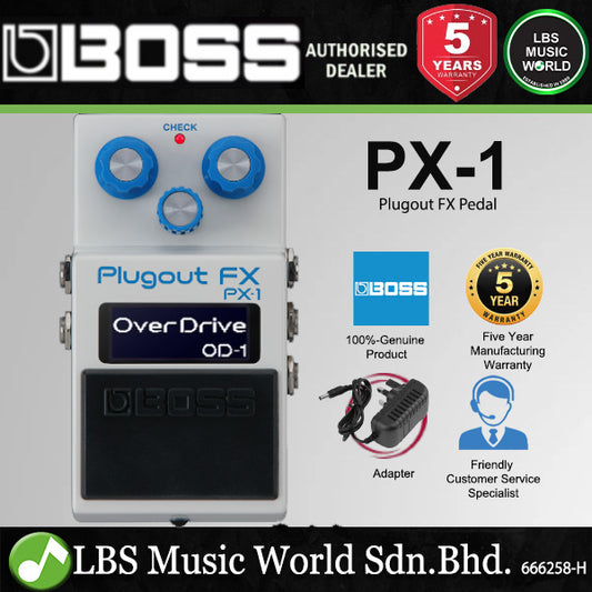 Boss PX-1 Plugout FX Customisable Multi-FX Guitar Effect Pedal (PX1)