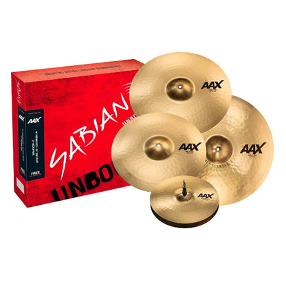 Sabian AAX Promotional Set Cymbal with 14" Hi-Hat, 16" Crash, and 20" Ride Cymbals