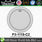 Remo Powerstroke 1Ply P3 Coated for Bass Drumhead Drum Skin (16" 18" 22" 24")