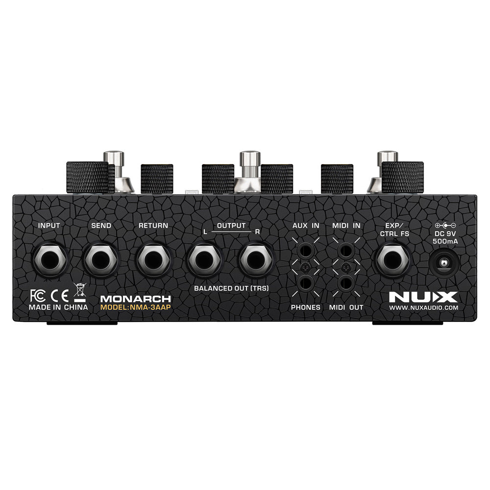 Nux NMA-3AAP Amp Academy Stomp Compact Modeler Guitar Effect Pedal with 3 Footswitch (NMA3AAP)