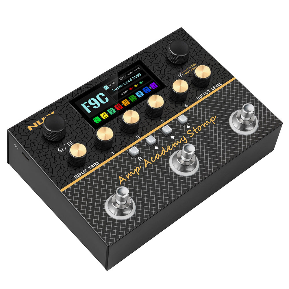 Nux NMA-3AAP Amp Academy Stomp Compact Modeler Guitar Effect Pedal