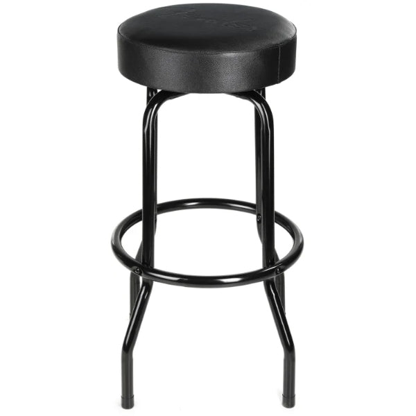 Fender Embossed Black Logo Barstool Round Stool Chair (24 Inch 30