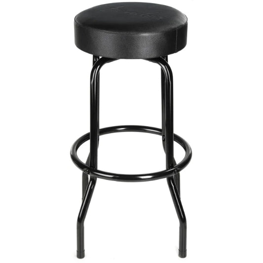 Fender Embossed Black Logo Barstool Round Stool Chair (24 Inch 30 Inch)