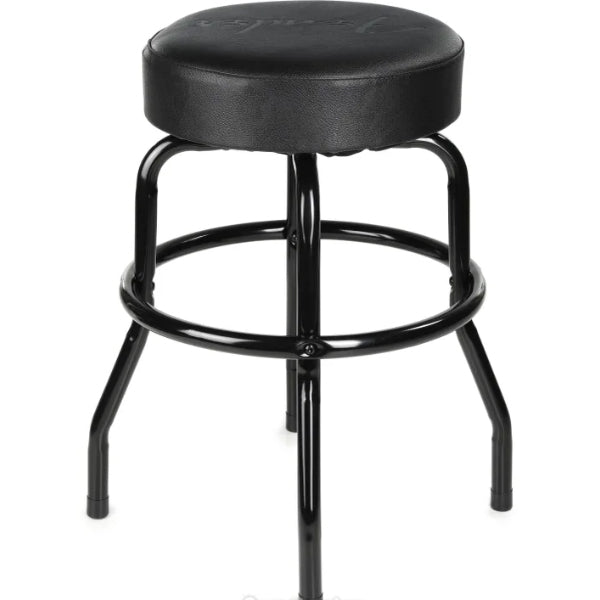 Fender Embossed Black Logo Barstool Round Stool Chair (24 Inch 30