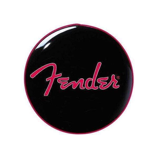 Fender Red Sparkle Logo Barstool Round Stool Chair - Black and Red