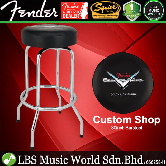 Fender Custom Shop Barstool 360 Degree Revolving Swivel Round Stool Chair - Black