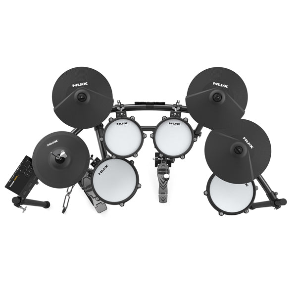 Nux DM-310H Full Set Digital Electronic Drum Kit with Bluetooth and Dual Mesh Head (DM310H DM 310H)