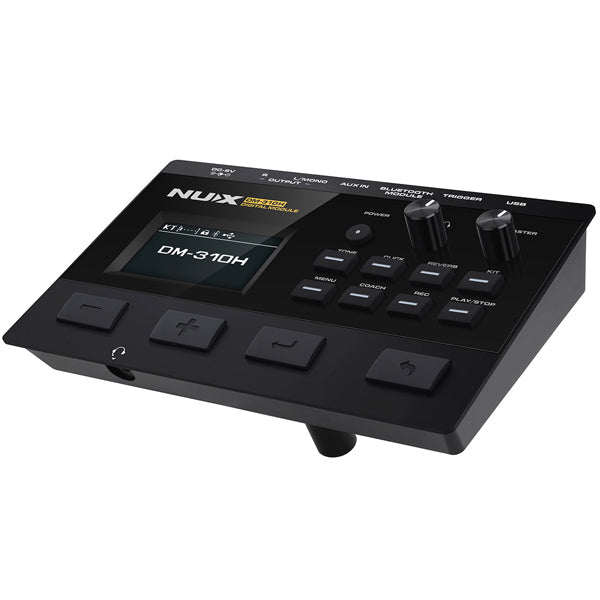 Nux DM-310H Full Set Digital Electronic Drum Kit with Bluetooth and Dual Mesh Head (DM310H DM 310H)
