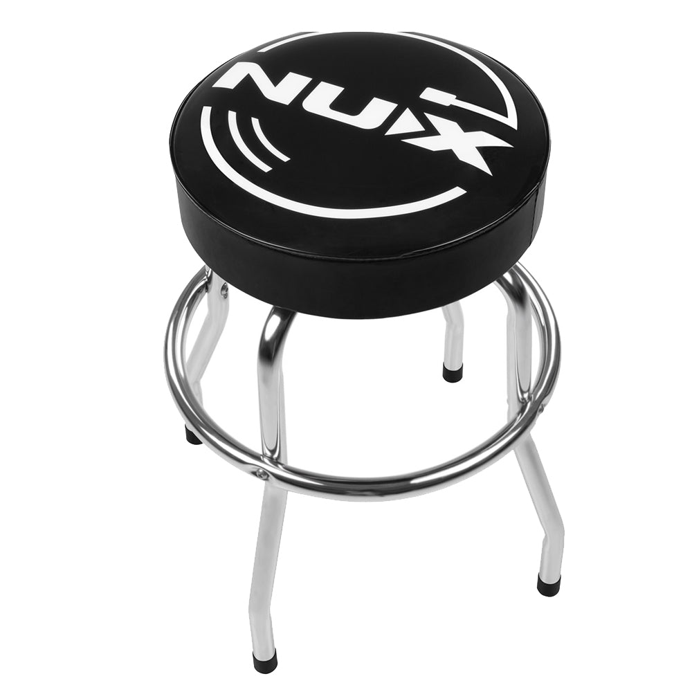 Nux NLS-BST Barstool 24 Inch Stool with White Logo (NLS BST)