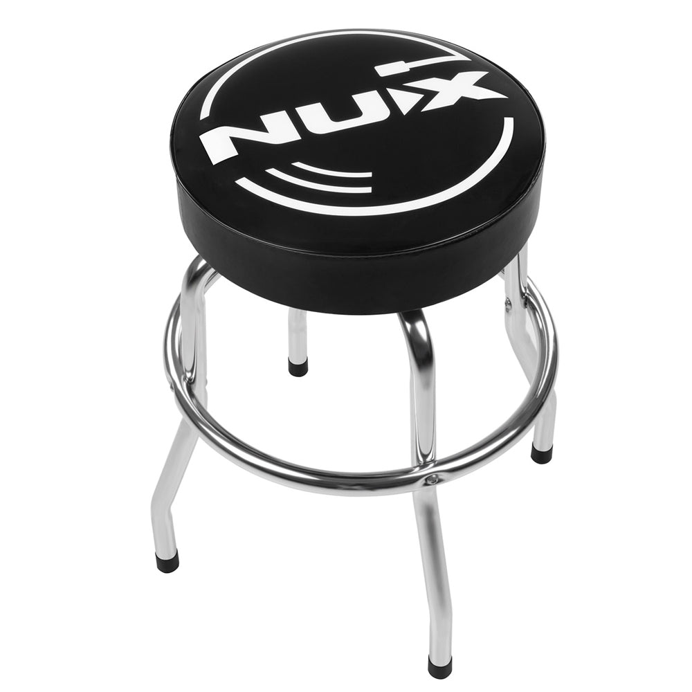 Nux NLS-BST Barstool 24 Inch Stool with White Logo (NLS BST)