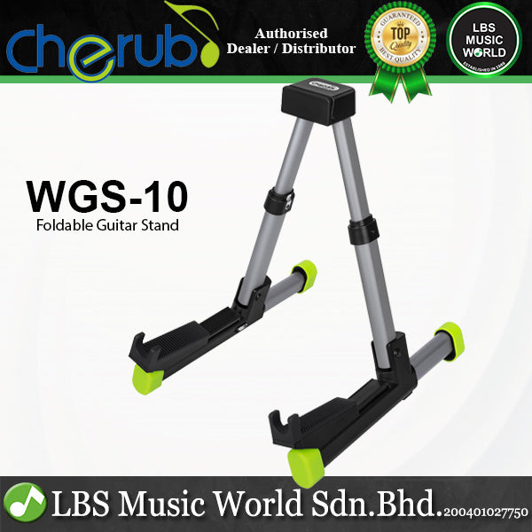 Cherub WGS-10 Movable Slip Tray Foldable Guitar Stand (WGS10 WGS 10)