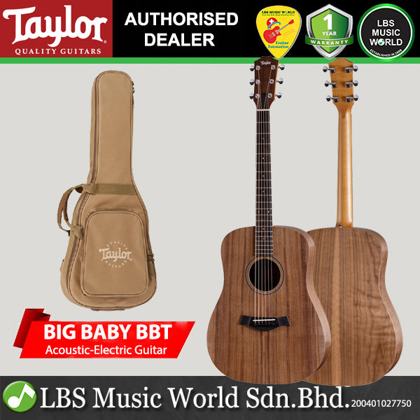 Taylor Big Baby Taylor Dreadnought Walnut Top Acoustic Guitar with Bag (BBT)