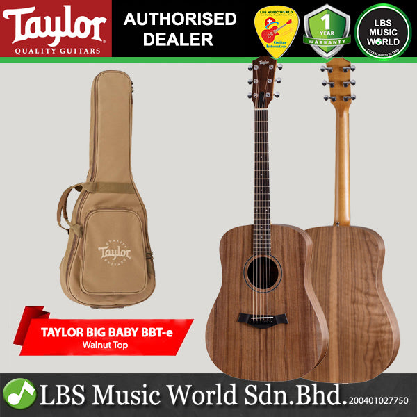 Taylor Big Baby Taylor-e Sitka Spruce Top Acoustic Electric Guitar with Gig Bag (BBTe)