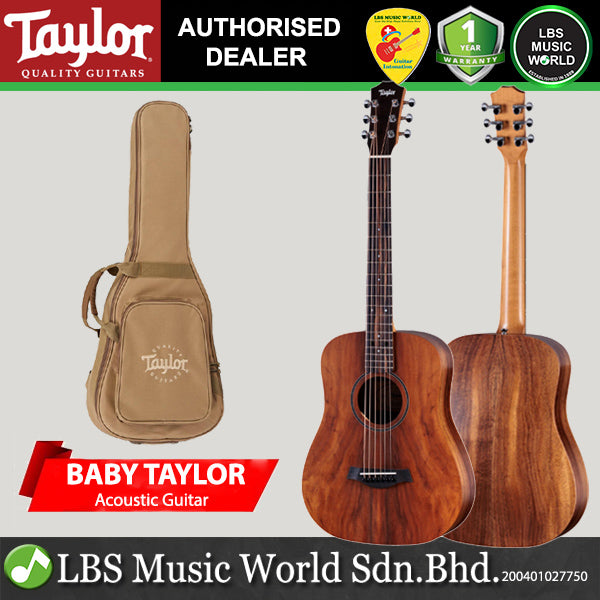 Taylor Baby Taylor Koa 3/4 Dreadnought Body Acoustic Guitar with Gig Bag (BT Koa)