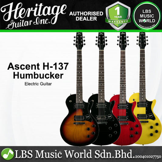 Heritage Ascent H-137 Humbucker Okoume Body Electric Guitar HH Pickups with Laurel Fretboard (H137)