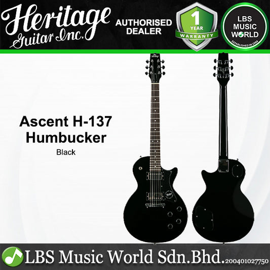 Heritage Ascent H-137 Humbucker Okoume Body Electric Guitar HH Pickups with Laurel Fretboard (H137)