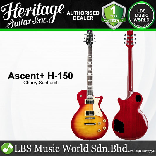 Heritage Ascent+ H-150 Flamed Quilted Maple Top Mahogany Electric Guitar HH Pickup with Rosewood Binding Fretboard (H150)