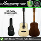 Harmony Foundation Series Terra ST Petite Dreadnought Acoustic Guitar with Bag - Natural Satin