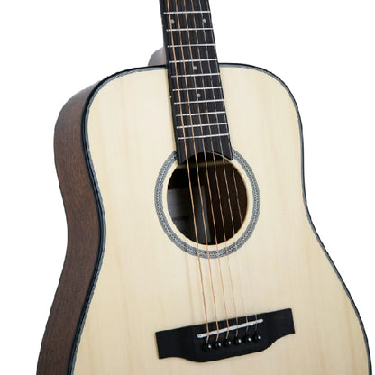 Harmony Foundation Series Terra ST Petite Dreadnought Acoustic Guitar with Bag - Natural Satin