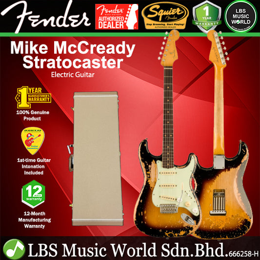 Fender Limited Edition Mike McCready Stratocaster Electric Guitar SSS Pickup - 3 Tone Sunburst