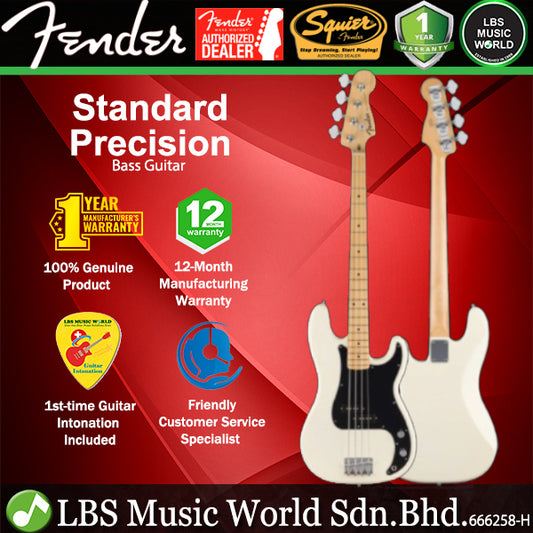Fender Standard Precision Bass 4 String Guitar SS Pickup with Maple Fingerboard