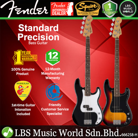 Fender Standard Precision Bass 4 String Guitar SS Pickup with Laurel Fingerboard