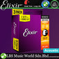 Elixir 16539 Nanoweb Acoustic Guitar String Bronze Light Bright Smooth 3 Pack (12-53)